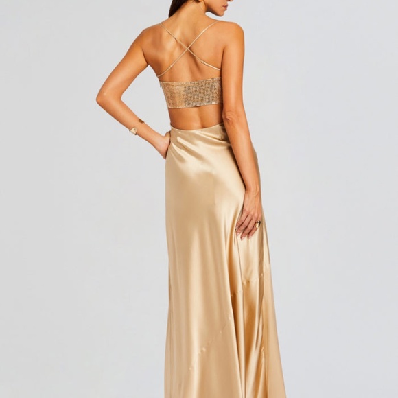 RETROFETE EMERY EMBELLISHED SILK DRESS large - Picture 3 of 14